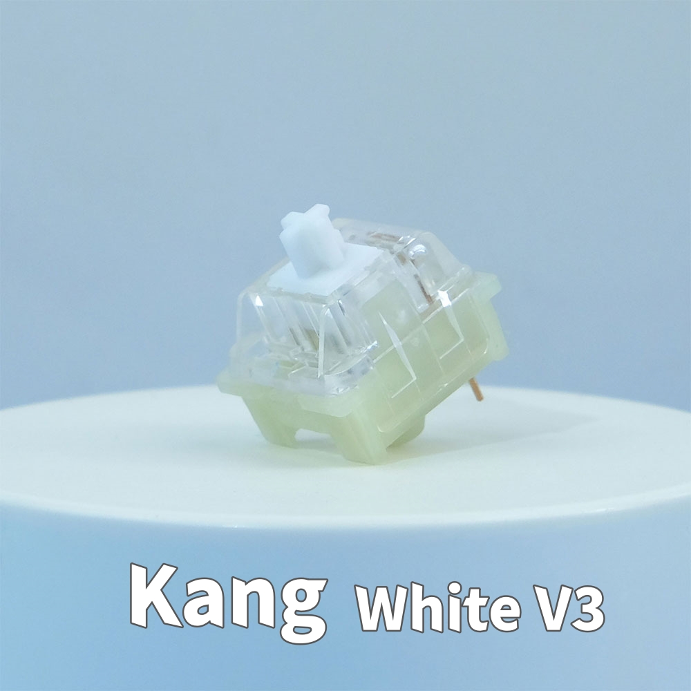 Gaming Keyboard No Rgb - KTT Kang White V3 Switches Mechanical