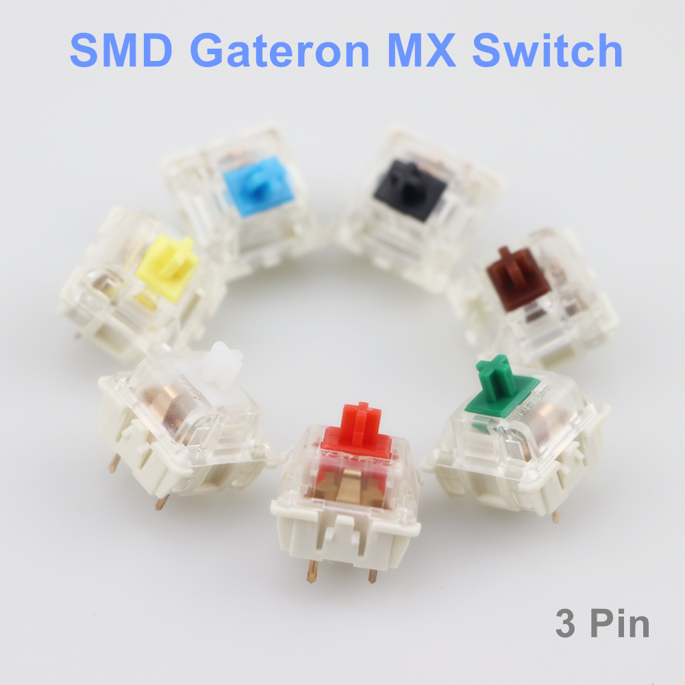 Gaming Keyboard Mini Mechanical - Gateron SMD Switches black red brown
