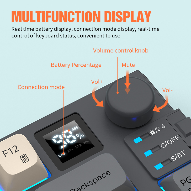 New Dual-Mode 80 Keys Wireless – Gaming Keyboard No Rgb recenzja i cena
