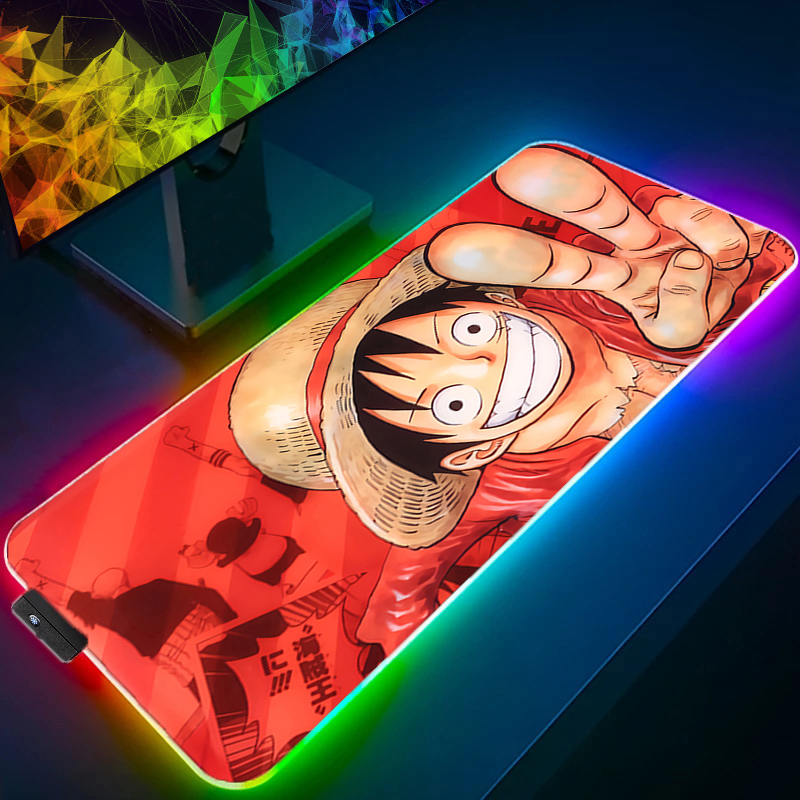 LED Mouse Pad One Piece Luffy  – Gaming Keyboard No Rgb recenzja i cena