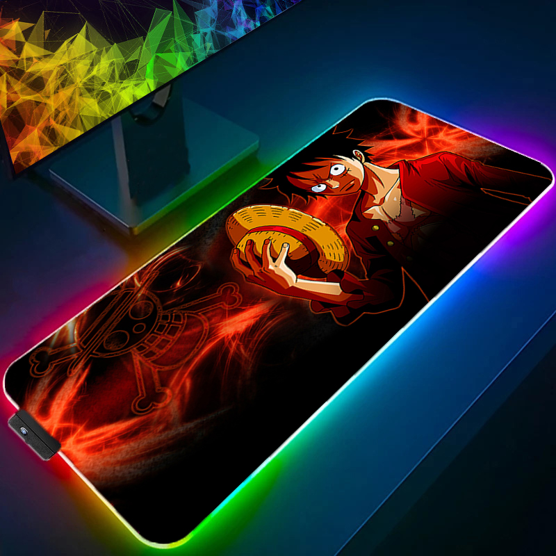 LED Mouse Pad One Piece Luffy  – Gaming Keyboard No Rgb recenzja i cena