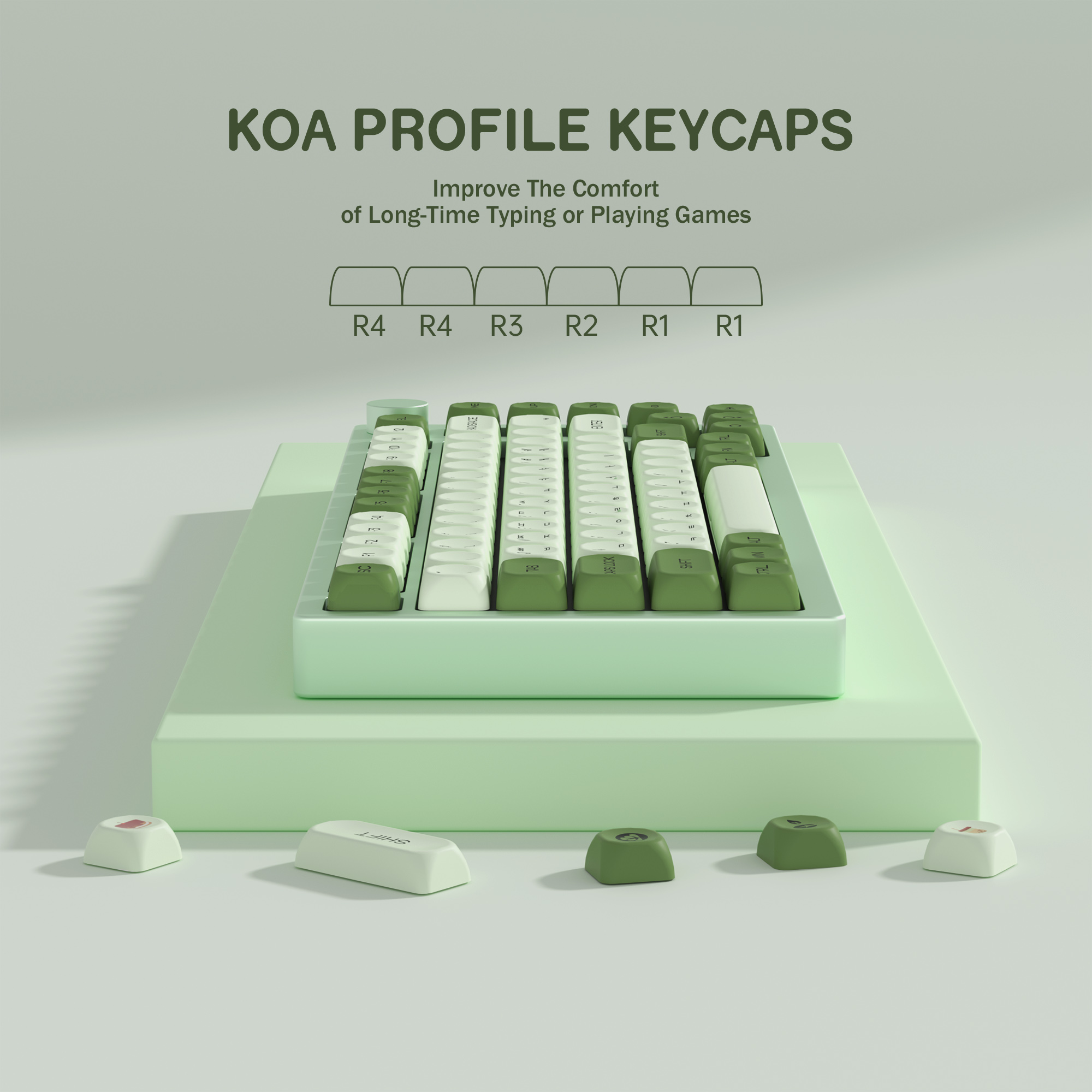 KBDiy Matcha Korean Keycap Gre – Gaming Keyboard Number Pad recenzja i cena