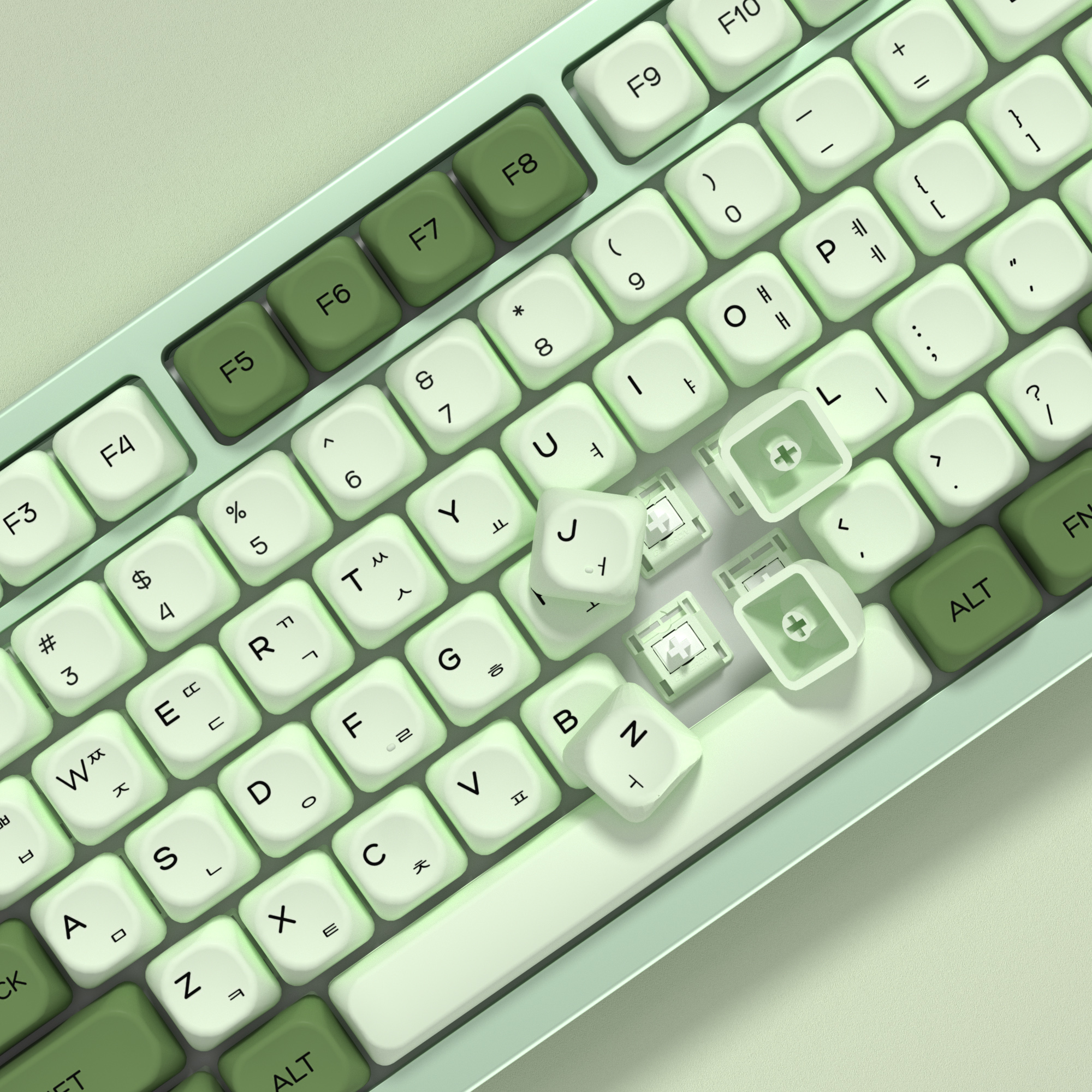 KBDiy Matcha Korean Keycap Gre – Gaming Keyboard Number Pad recenzja i cena