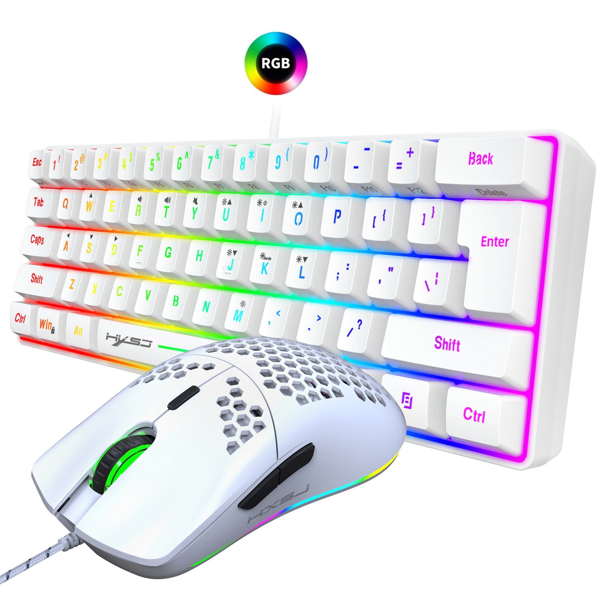 Hot selling HXSJ 61 keys V700  – Gaming Keyboard No Rgb recenzja i cena