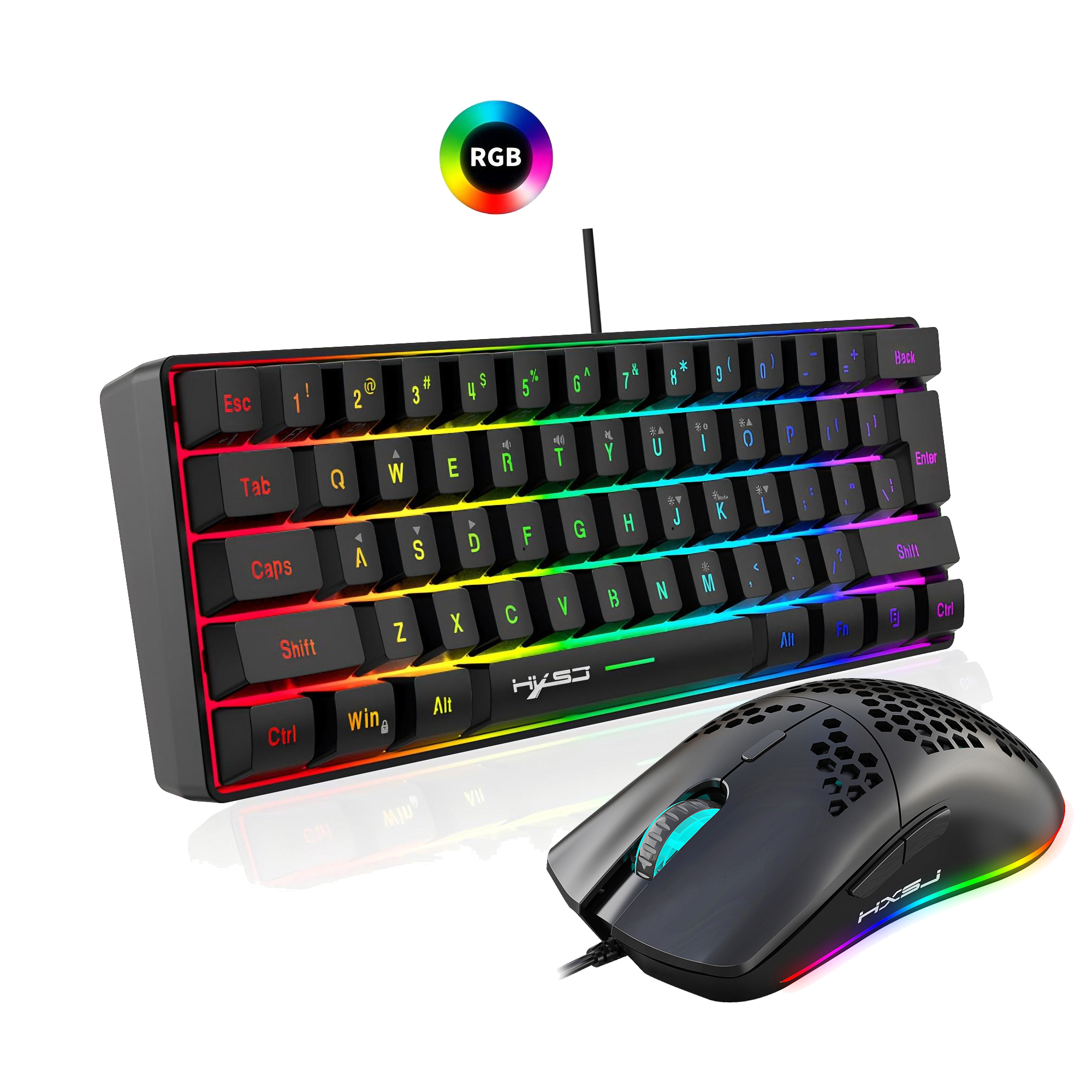 Hot selling HXSJ 61 keys V700  – Gaming Keyboard No Rgb recenzja i cena