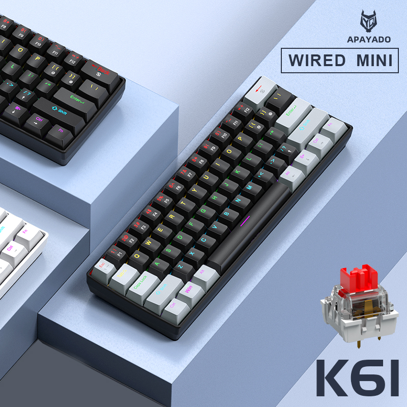 APAYADO K61 Mini Mechanical Ke – Gaming Keyboard Mini Mechanical recenzja i cena