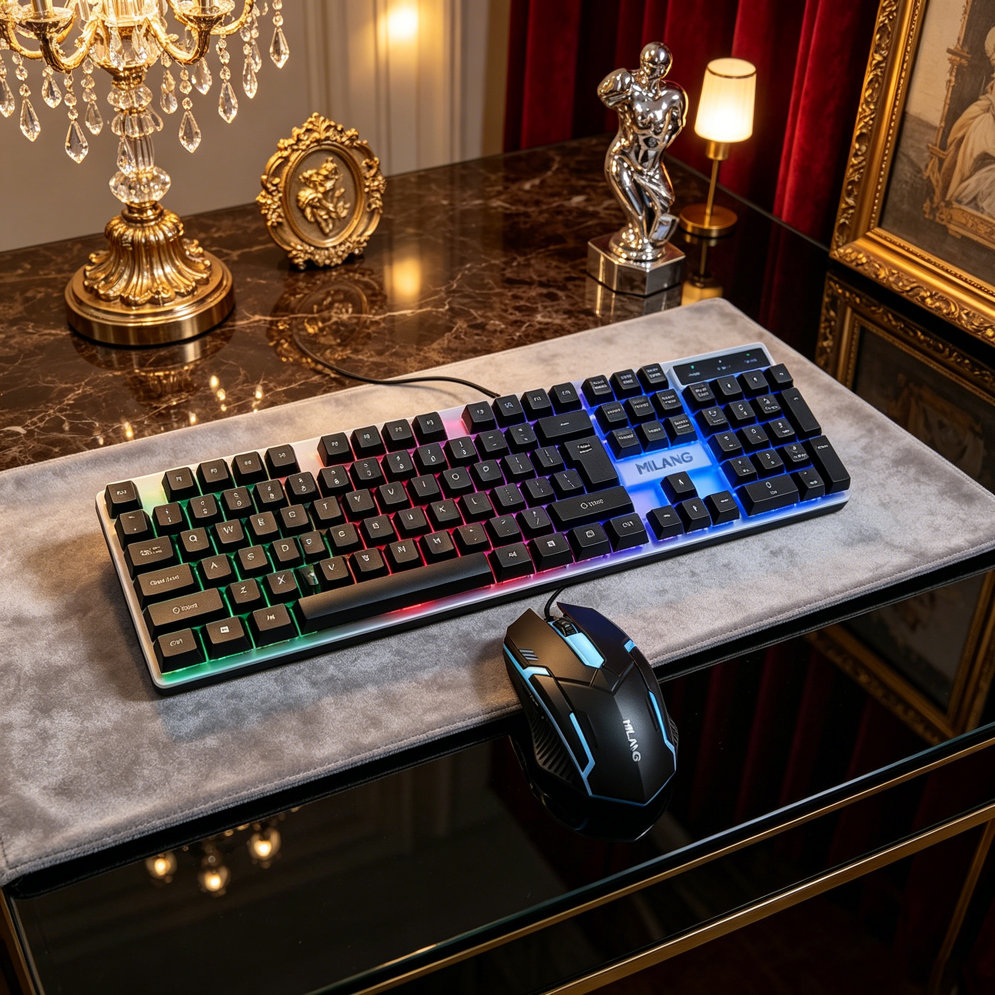 Wired RGB Backlit Keyboard Mou – Gaming Keyboard And Mouse Combo recenzja i cena