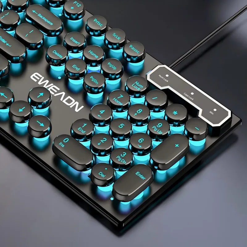 Retro Punk Mechanical Feel Key – Gaming Keyboard Mechanical Wireless recenzja i cena