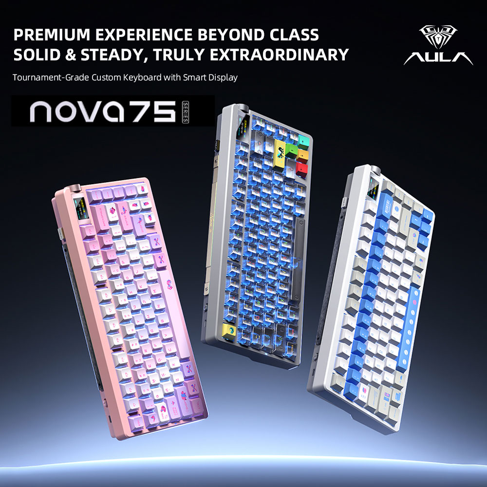 New AULA NOVA75 Wireless Mecha – Gaming Keyboard Mini Mechanical recenzja i cena