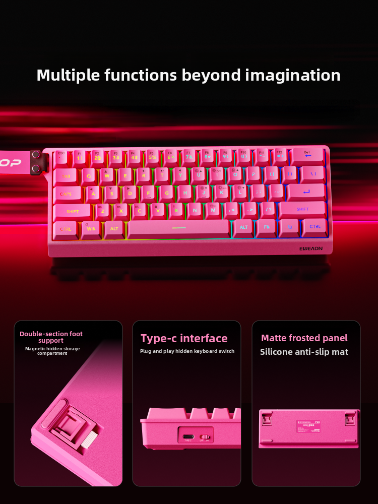EWEADN F61 Wired Mechanical Ga – Gaming Keyboard And Mouse Combo recenzja i cena