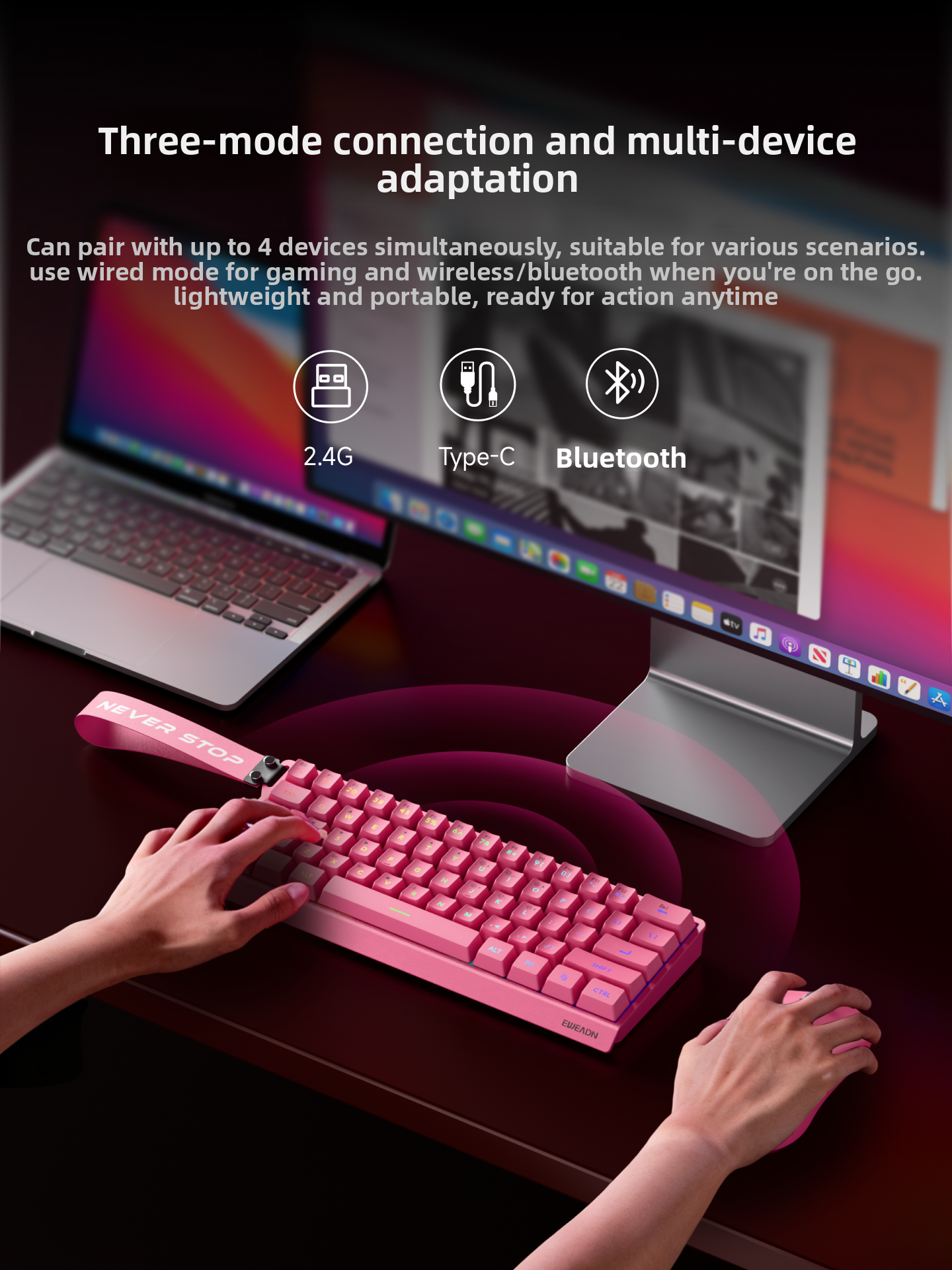 EWEADN F61 Wired Mechanical Ga – Gaming Keyboard And Mouse Combo recenzja i cena