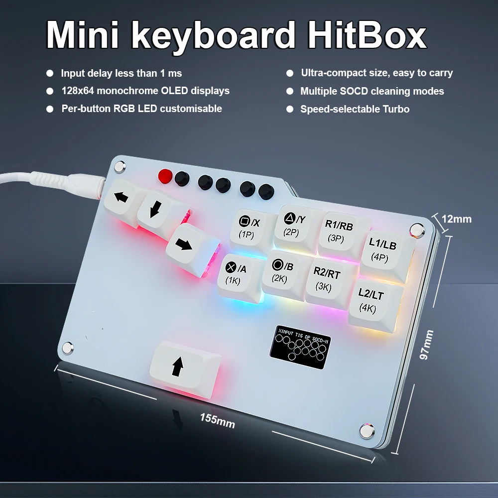 Hitbox Mini GP2040 CE Fightsti – Gaming Keyboard No Rgb recenzja i cena
