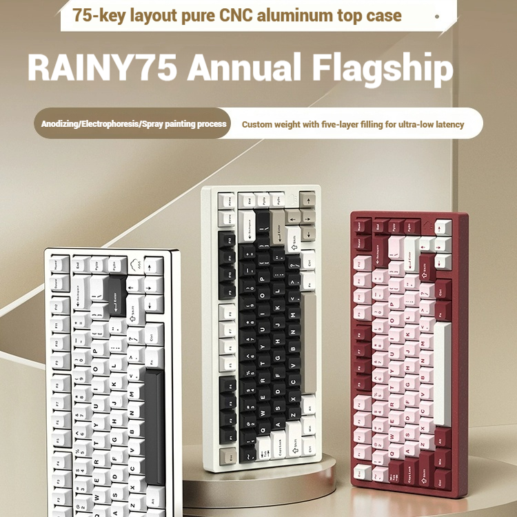 Wireless Bluetooth RAINY75 Cus – Gaming Keyboard Bluetooth recenzja i cena