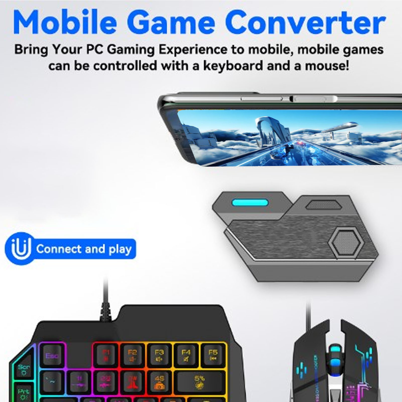Mobile Game Combo Pack Bluetoo – Gaming Keyboard And Mouse Combo recenzja i cena