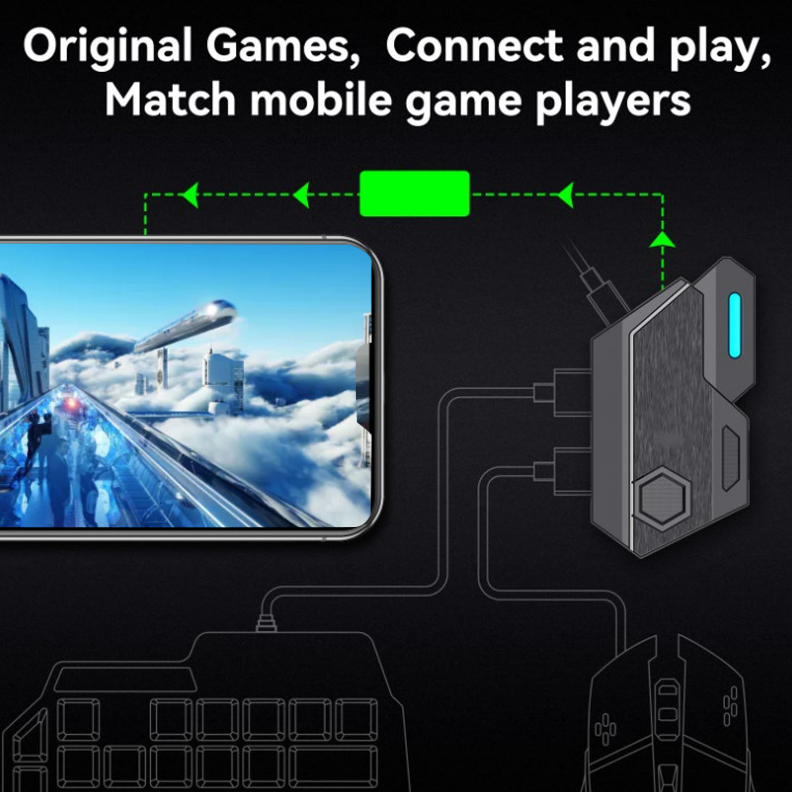 Mobile Game Combo Pack Bluetoo – Gaming Keyboard And Mouse Combo recenzja i cena