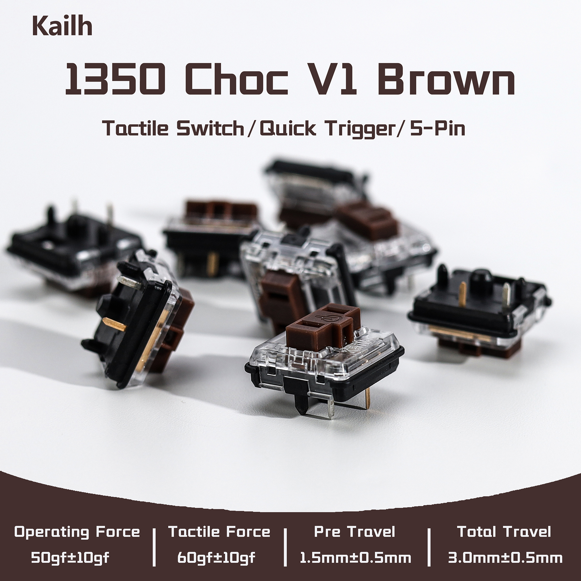 Kailh 1350 Choc V1 Brown Switc – Gaming Keyboard No Rgb recenzja i cena