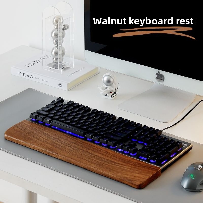 Solid Wood Keyboard Palm Rest  – Gaming Keyboard And Mouse Combo recenzja i cena