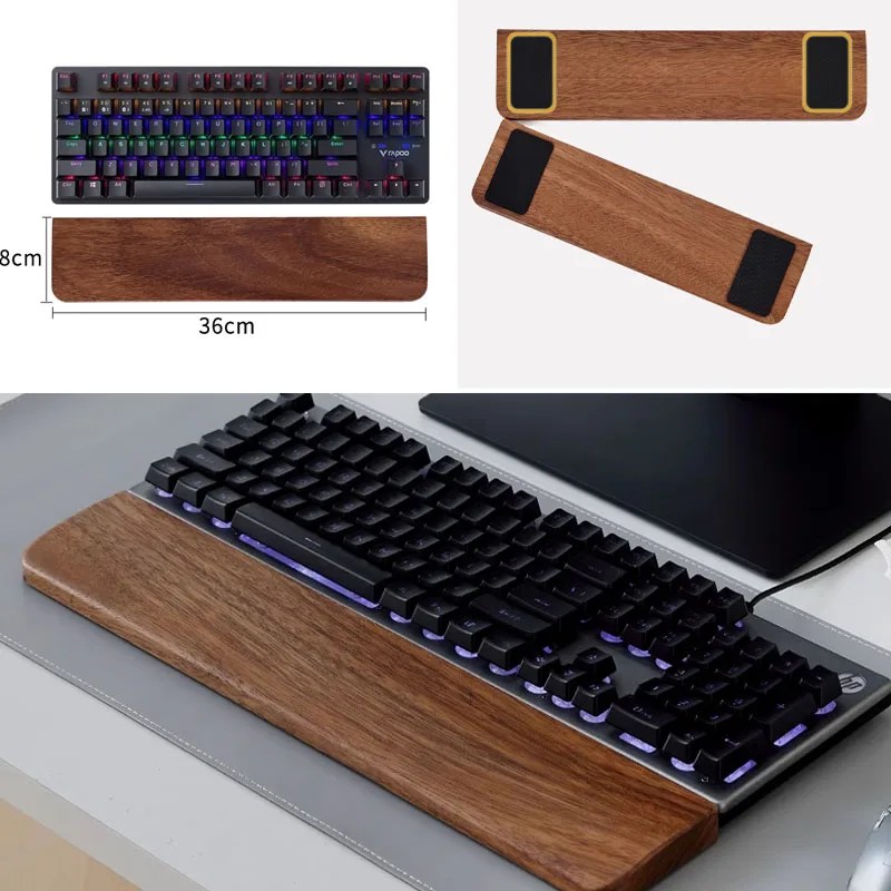 Solid Wood Keyboard Palm Rest  – Gaming Keyboard And Mouse Combo recenzja i cena