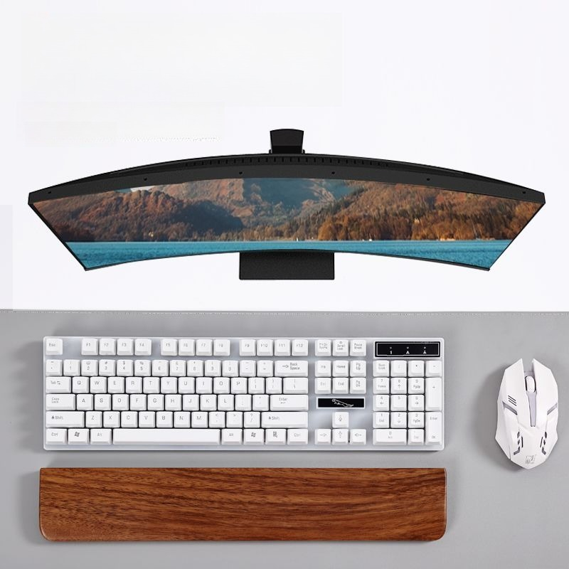 Solid Wood Keyboard Palm Rest  – Gaming Keyboard And Mouse Combo recenzja i cena