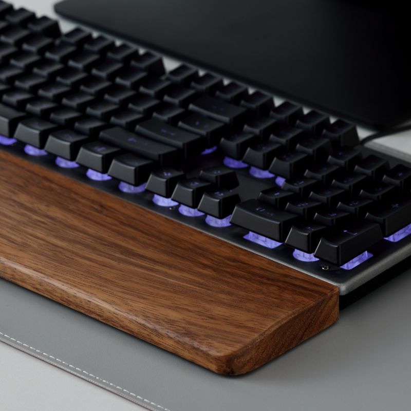 Solid Wood Keyboard Palm Rest  – Gaming Keyboard And Mouse Combo recenzja i cena
