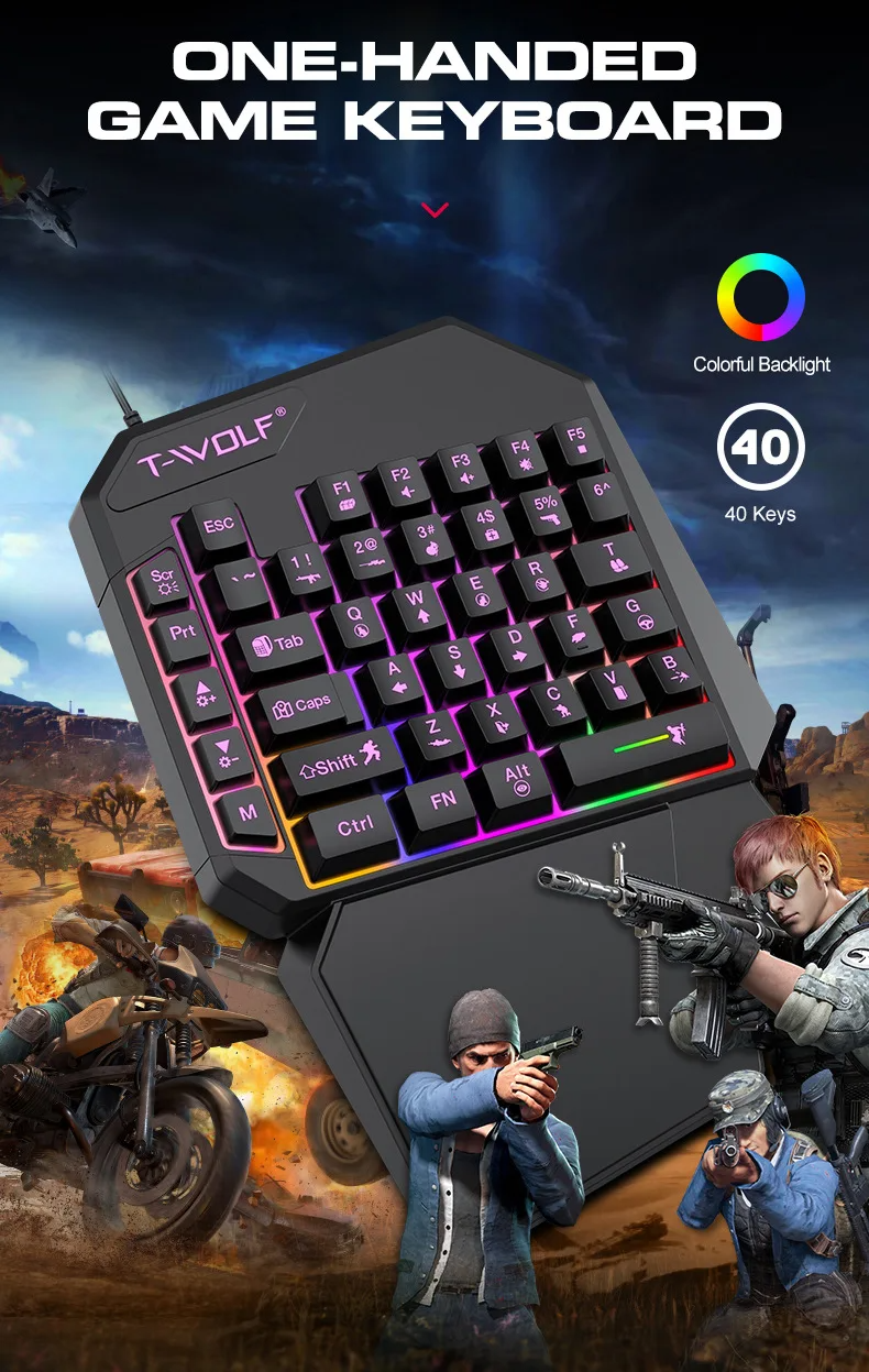Kit Mobilador Gamer Kit Gaming – Gaming Keyboard And Mouse Combo recenzja i cena