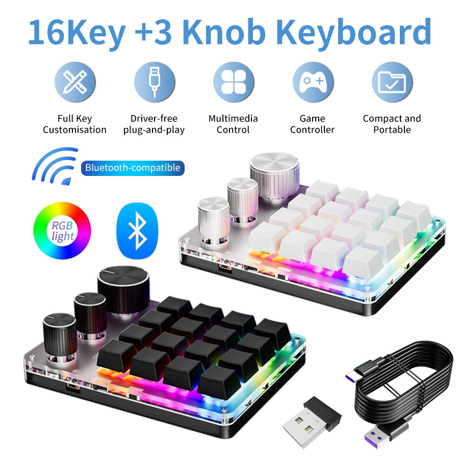 Wireless Bluetooth Programming – Gaming Keyboard Mini Mechanical recenzja i cena