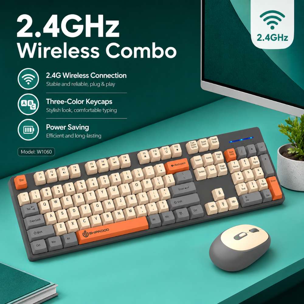 SHIPADOO W1060 2.4G Wireless G – Gaming Keyboard And Mouse Combo recenzja i cena