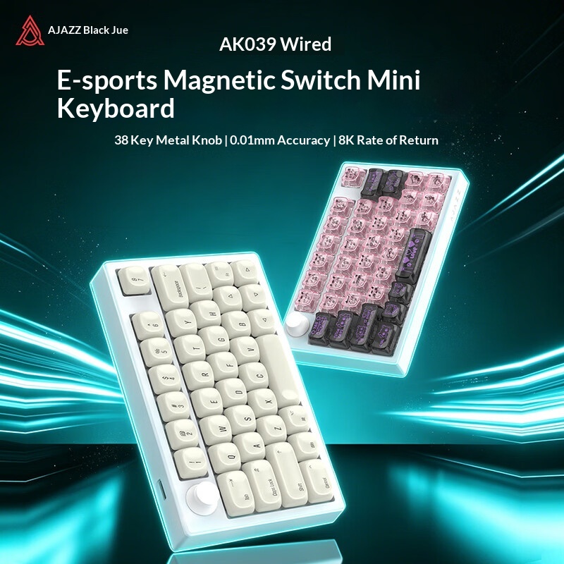 Ajazz AK039 Hall Effect Gaming – Gaming Keyboard Hall Effect Switches recenzja i cena