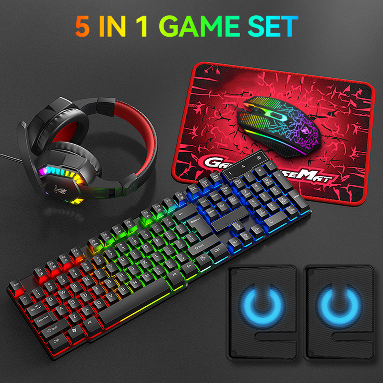 5-in-1 Set Gaming Combo Keyboa – Gaming Keyboard And Mouse Combo recenzja i cena