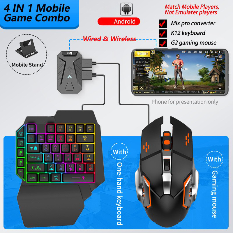 Mobile Games Converter Gaming  – Gaming Keyboard Bluetooth recenzja i cena
