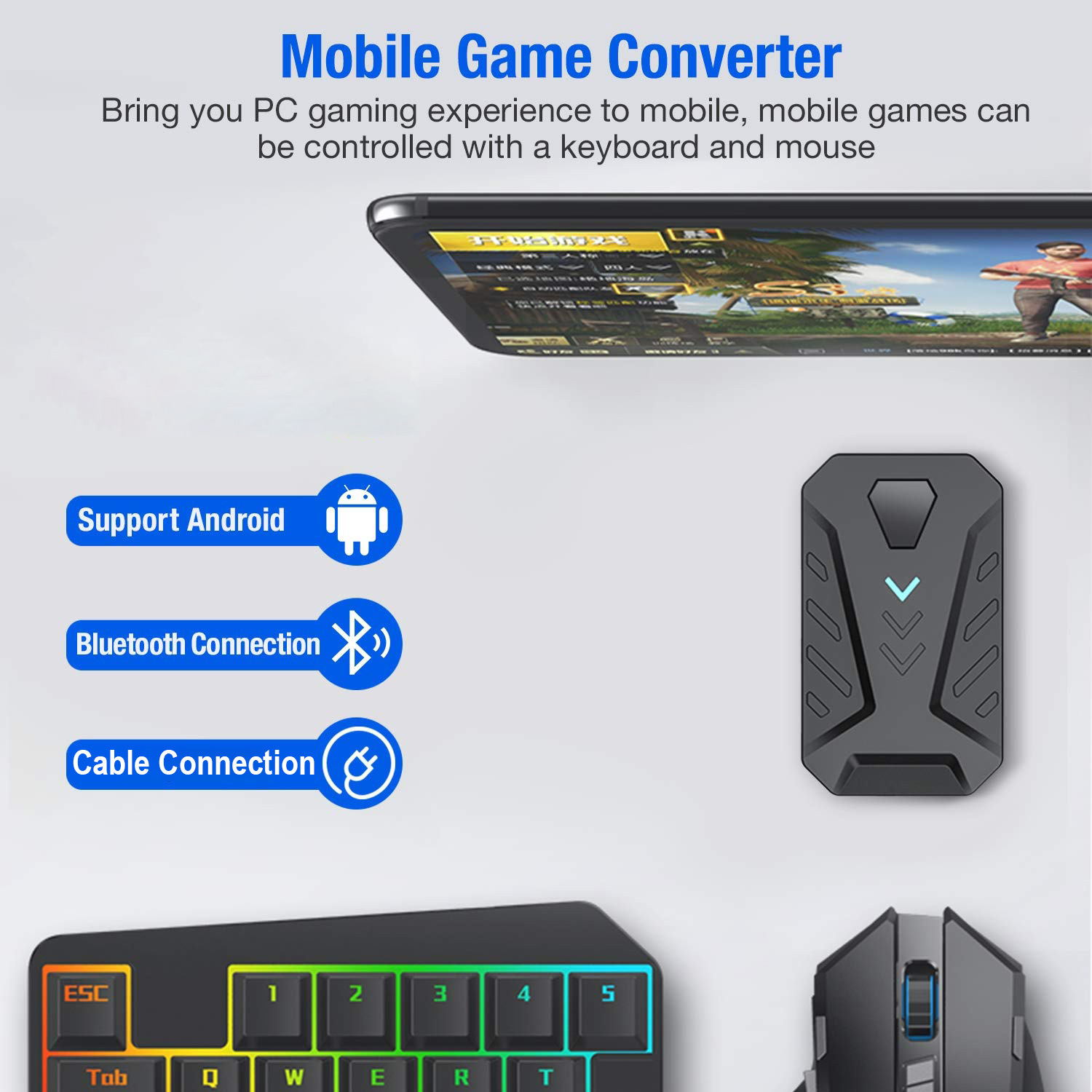 Mobile Games Converter Gaming  – Gaming Keyboard Bluetooth recenzja i cena