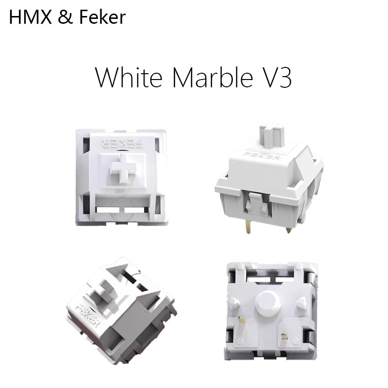 HMX Feker White Marble V3 Hot  – Gaming Keyboard Mini Mechanical recenzja i cena