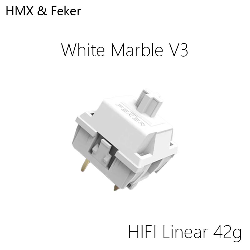 HMX Feker White Marble V3 Hot  – Gaming Keyboard Mini Mechanical recenzja i cena