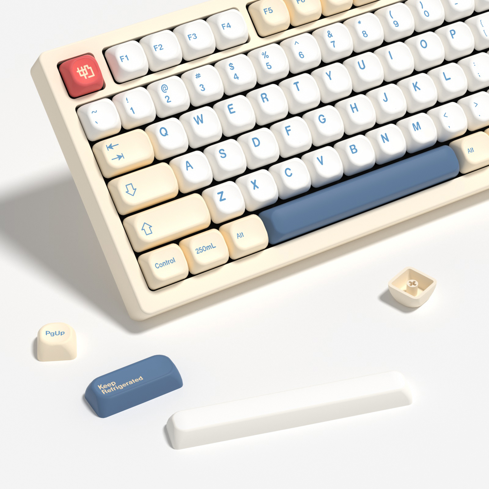 KBDiy GMK Soymilk Keycaps Retr – Gaming Keyboard Number Pad recenzja i cena