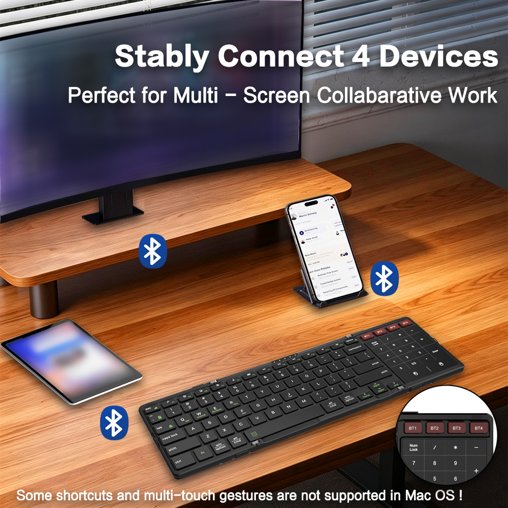 JOMAA Foldable Bluetooth Keybo – Gaming Keyboard Number Pad recenzja i cena