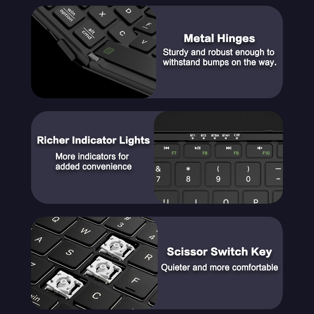 JOMAA Foldable Bluetooth Keybo – Gaming Keyboard Number Pad recenzja i cena