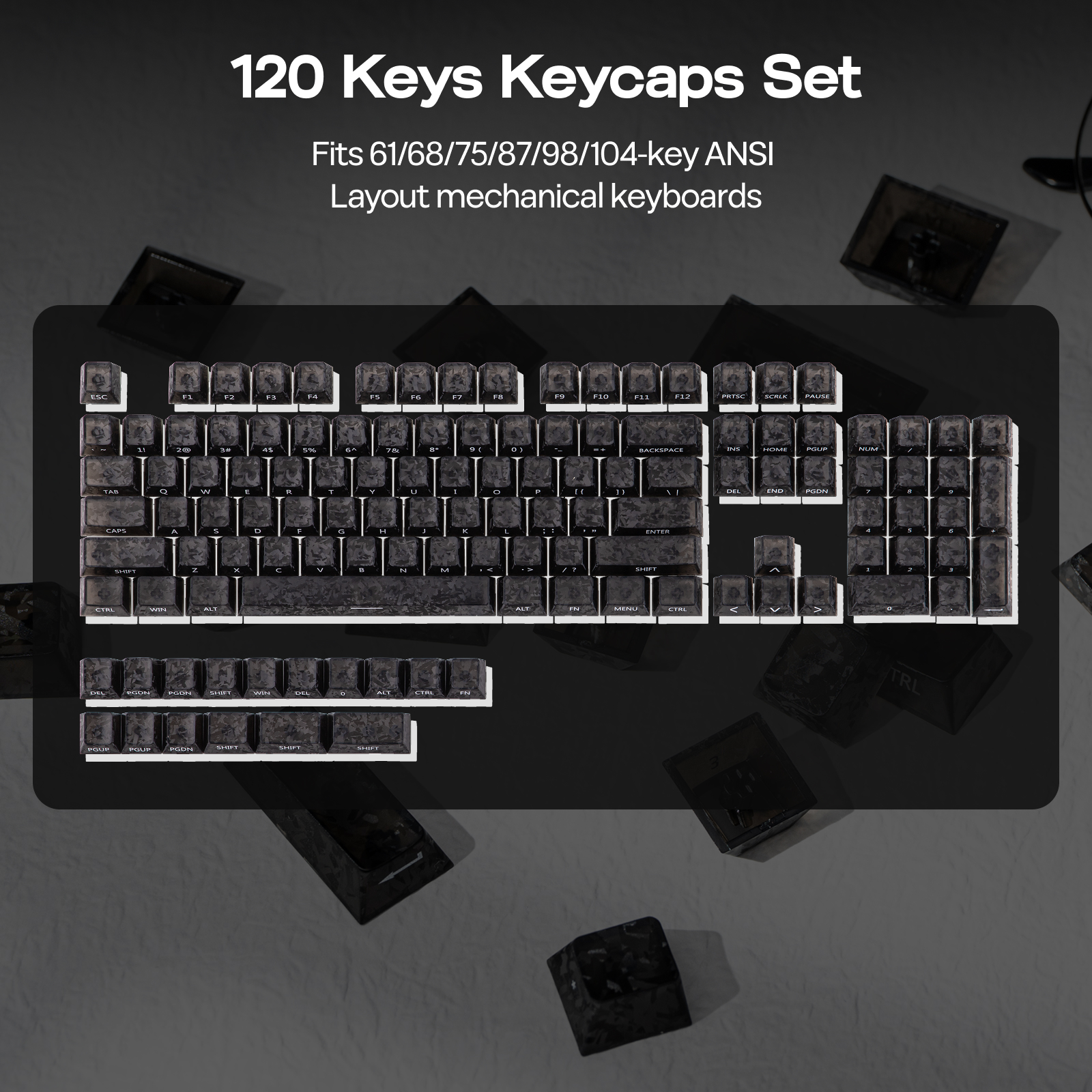EPOMAKER SmokFiber Keycaps Set – Gaming Keyboard Mechanical Wireless recenzja i cena
